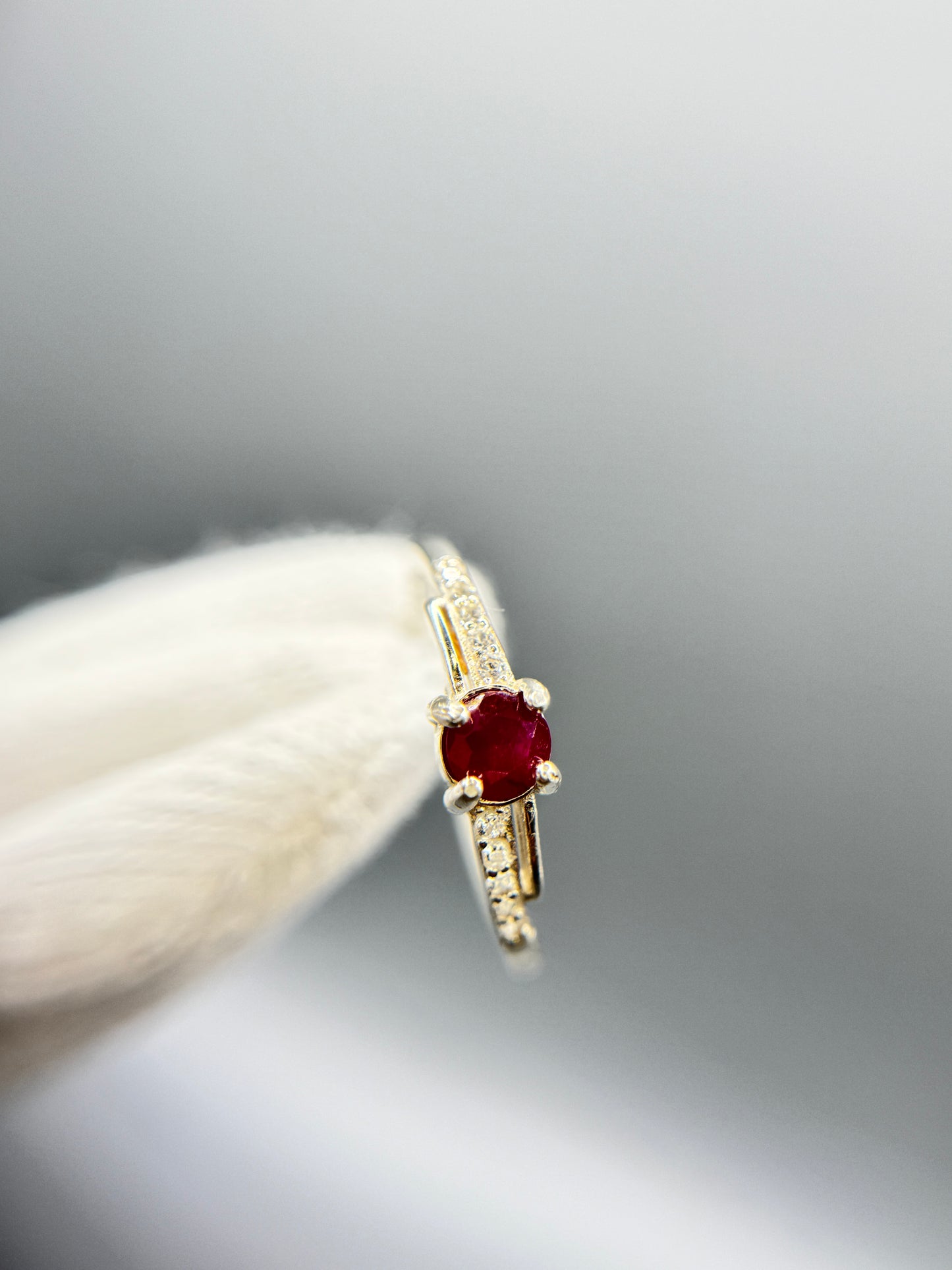 Ruby Gemstone Silver Ring