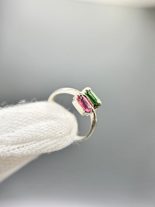 Tourmaline Gemstone - Silver Ring