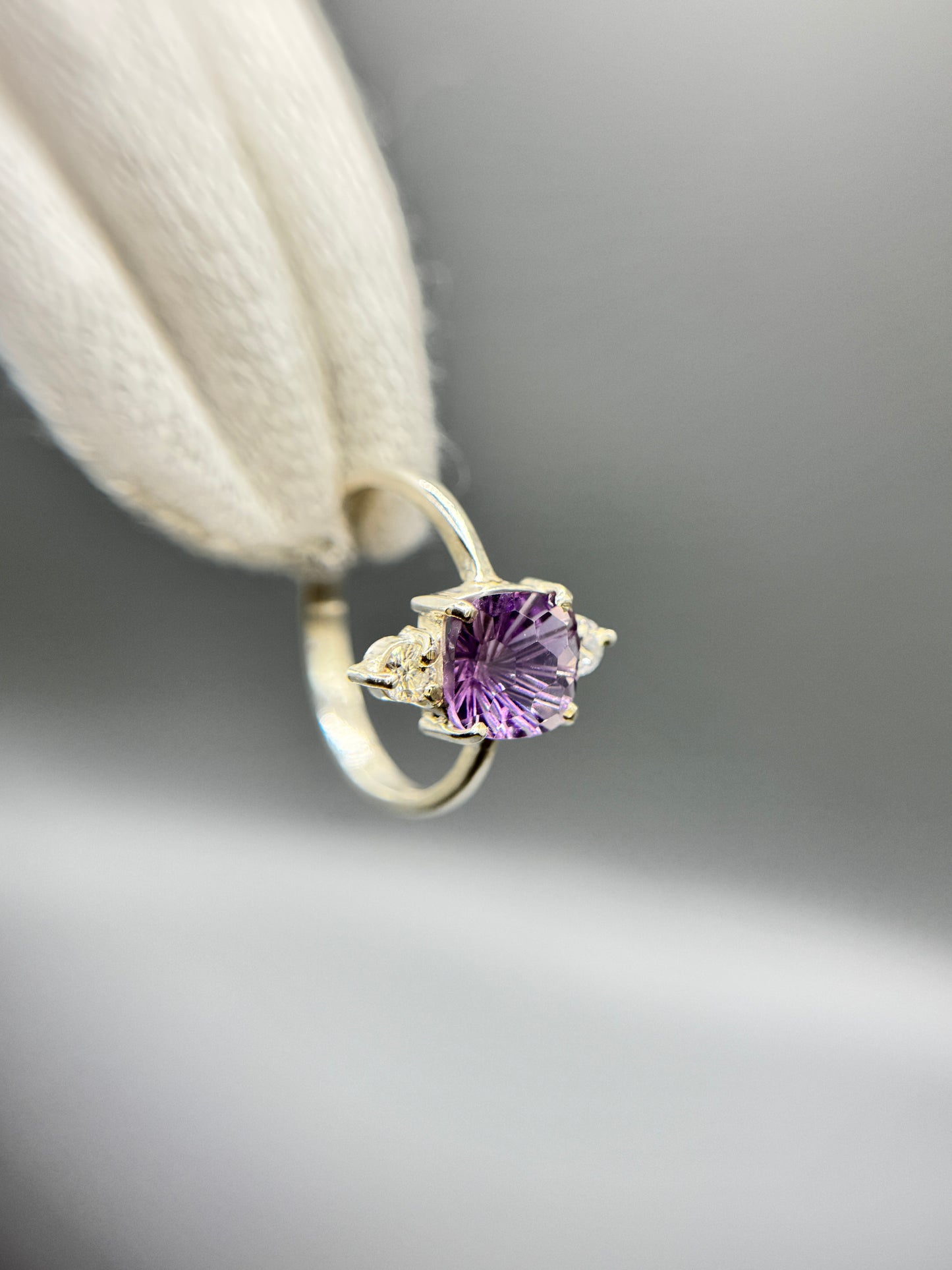 Amethyst Gemstone Silver Ring