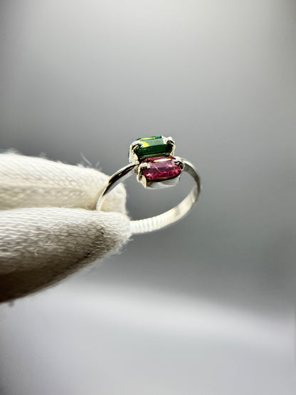Tourmaline Gemstone - Silver Ring