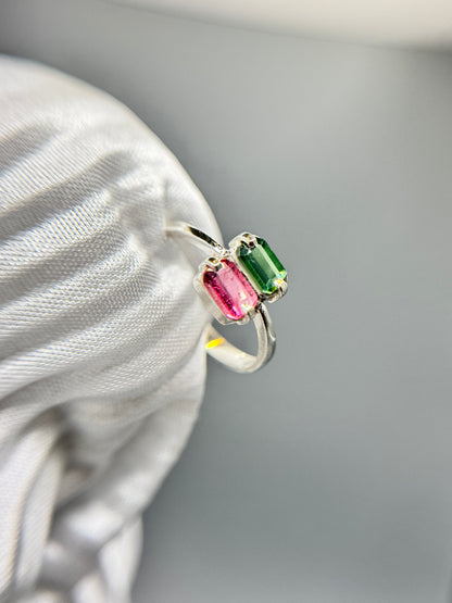 Tourmaline Gemstone - Silver Ring