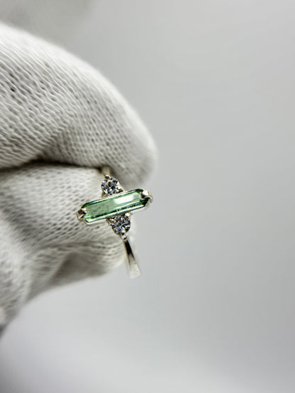Tourmaline Gemstone Silver Ring